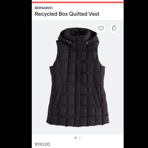 Bernardo Black Puffer Vest - Picture 1 of 3